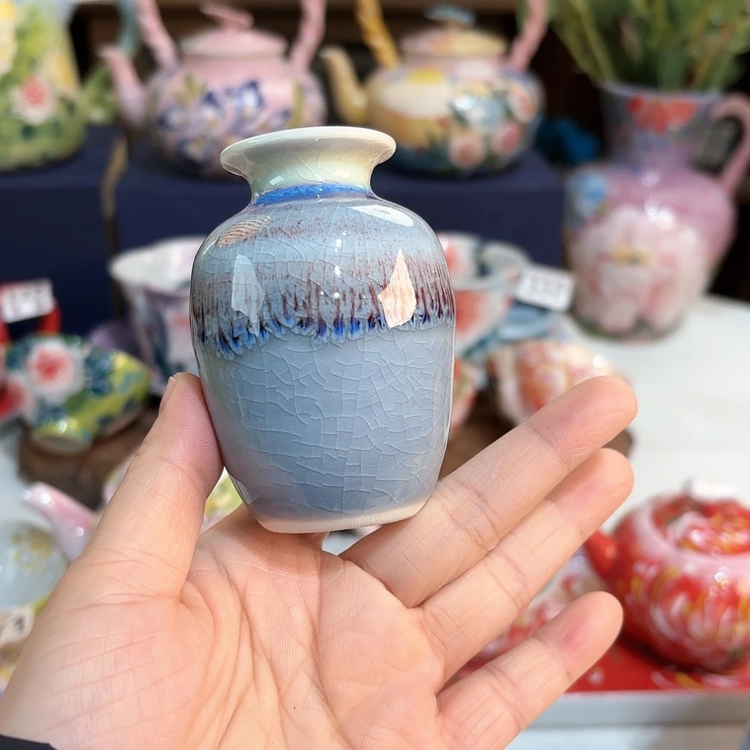 景德镇手绘高温釉下彩陶瓷茶具