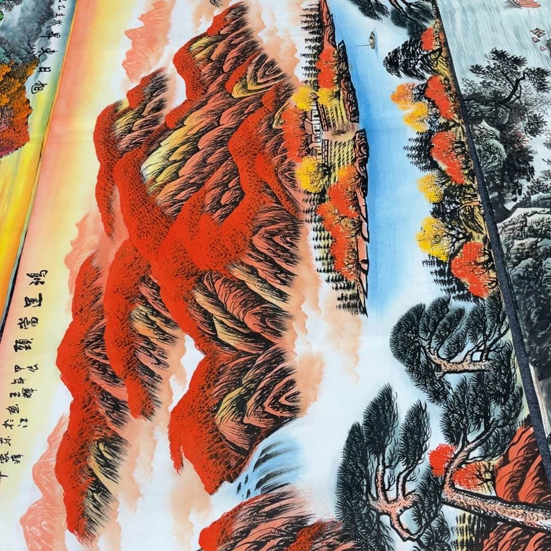 悟***音国画国画山水作品