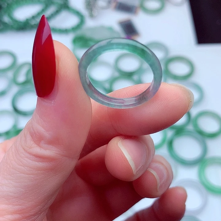 翡翠未镶嵌戒指天然翡翠