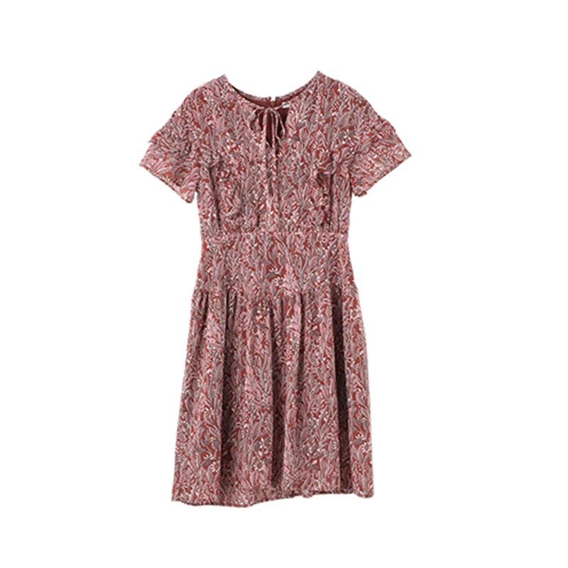 Basic House/百家好时尚百搭连衣裙BJ823-HVOP521BRI