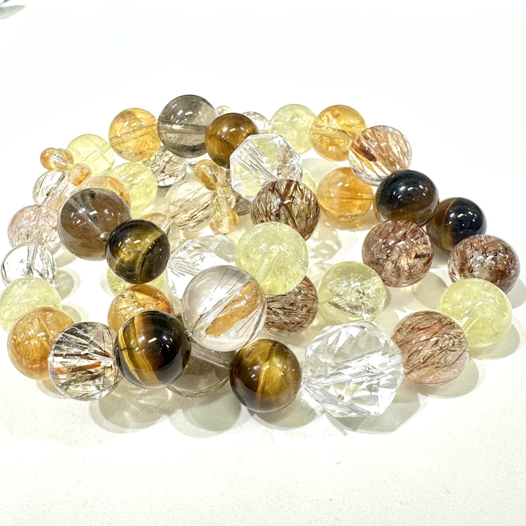 【小宝晶选】天然水晶单圈手链 多样性发一件 约11-14mm 562XBHH