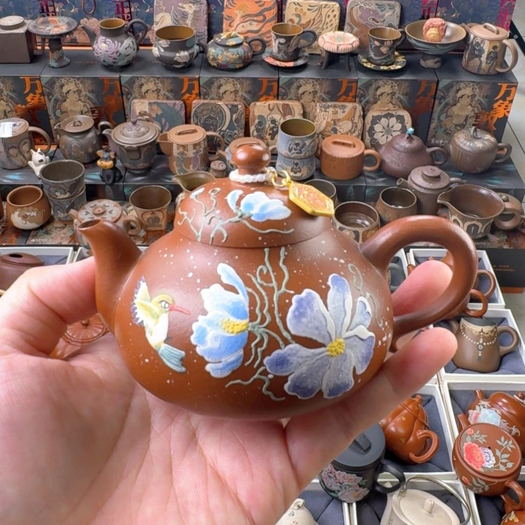 茶壶紫砂150ml原矿精工半手