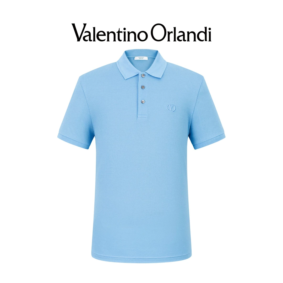 ValentinoOrlandi男士夏季时尚百搭短袖polo衫1VT239194翻领针织
