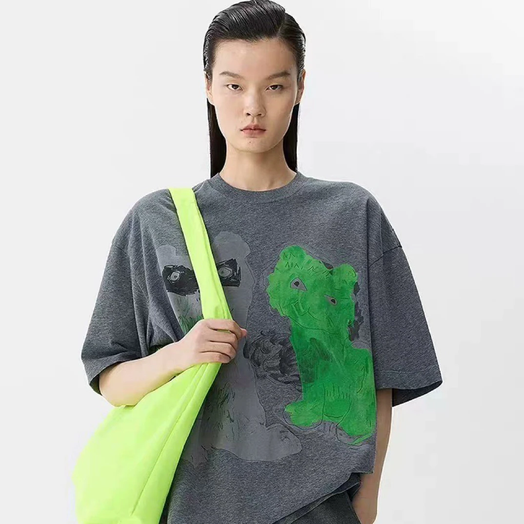 JN夏季100棉圆领短袖直播间扣号，撤柜正品偶有微瑕疵介意慎拍。