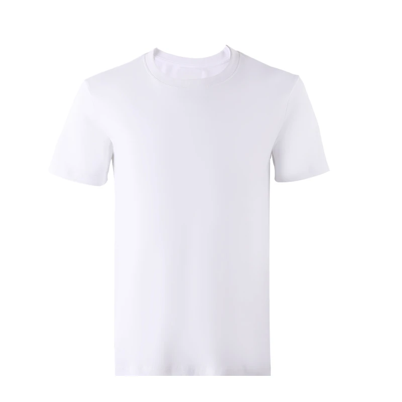 三防透气纯棉短袖百搭圆领T恤打底衫纯色男款短袖男士白色
