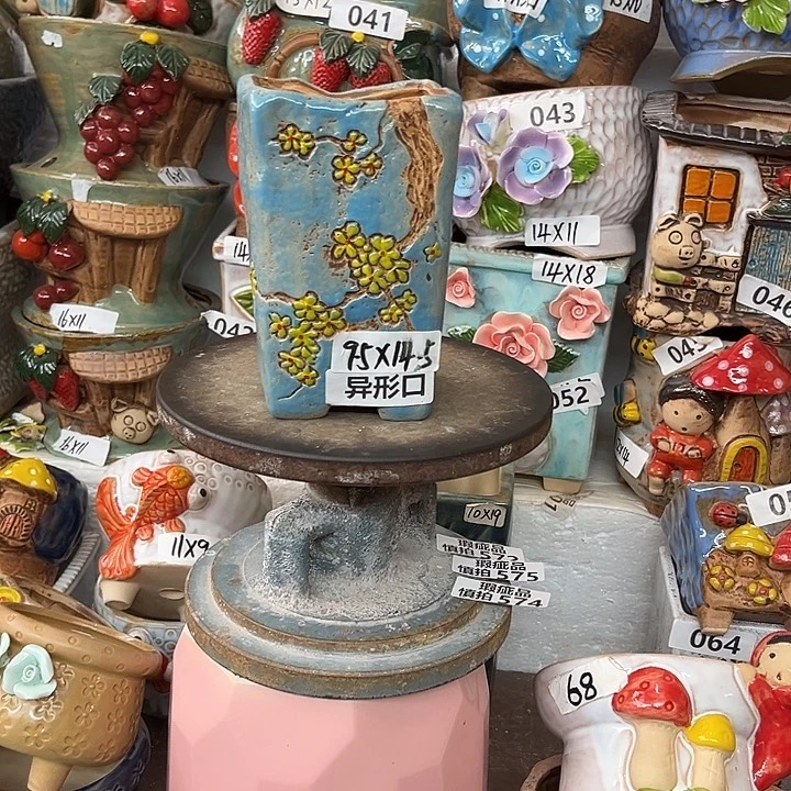 紫砂花盆粗陶材质多肉花盆