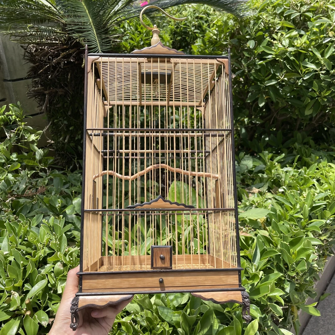 越南太阳鸟绣眼专用鸟笼直径25高度38丝距1.0厘米乌木加麻料