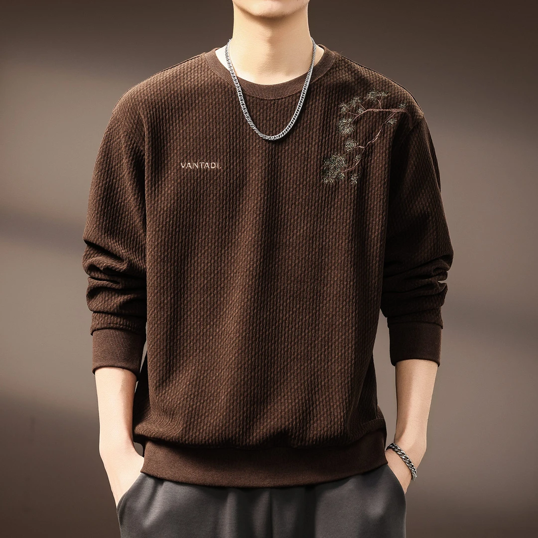 MR.MUDI/穆迪先生高端新中式国潮绣花400g重磅欧绒棉卫衣男秋季