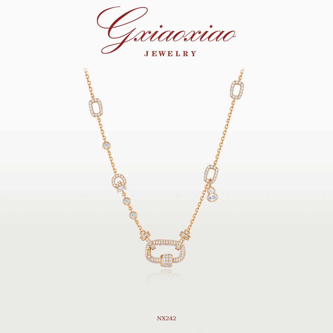 G XIAOXIAO 【梦环福禄】法式气质回形项链 NX241 NX242新年礼物