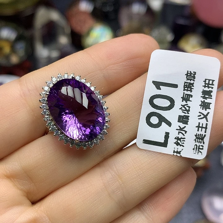 暗***影银S925镶嵌珠宝半成品水晶