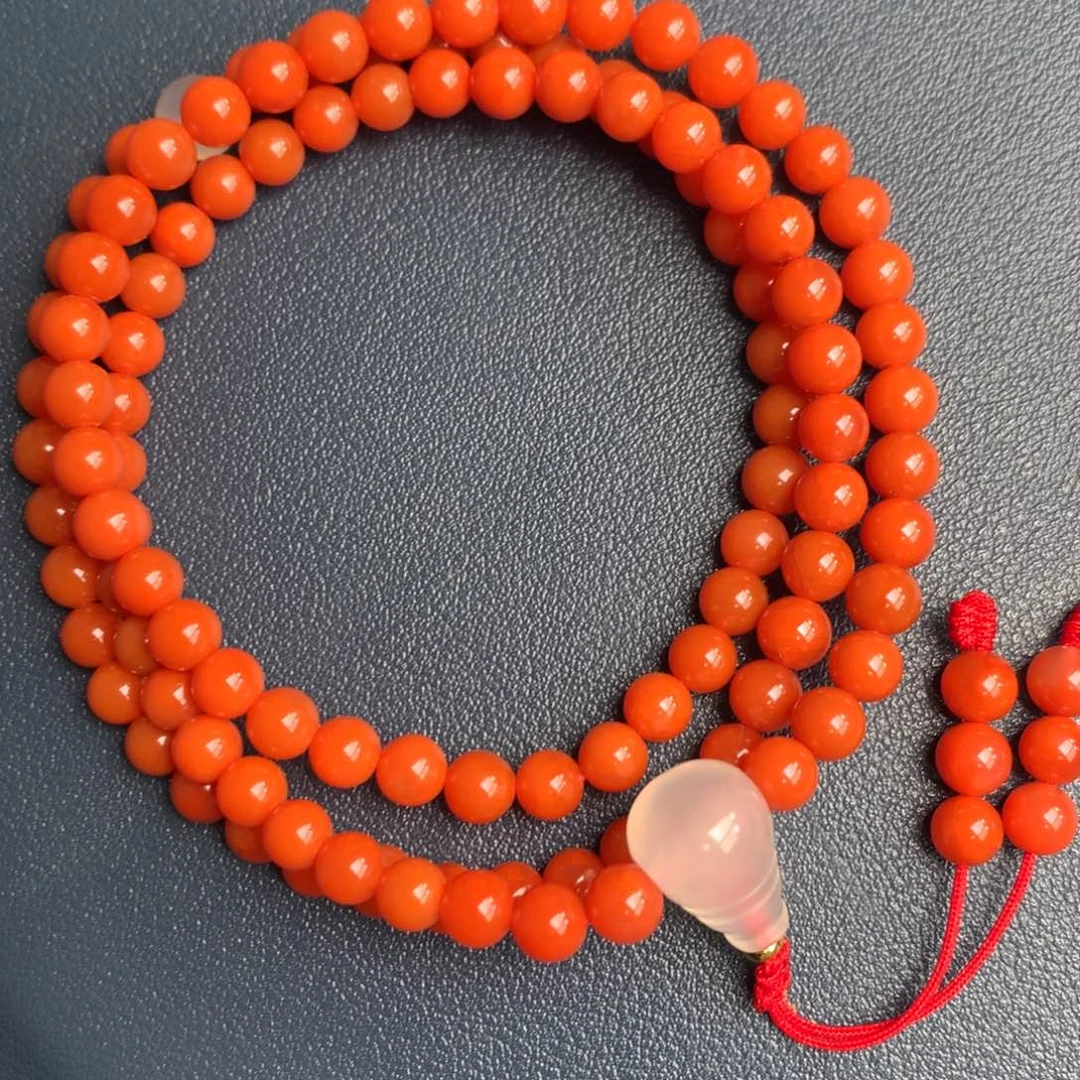 南红玛瑙未镶嵌保山天然原矿南红6mm+多圈