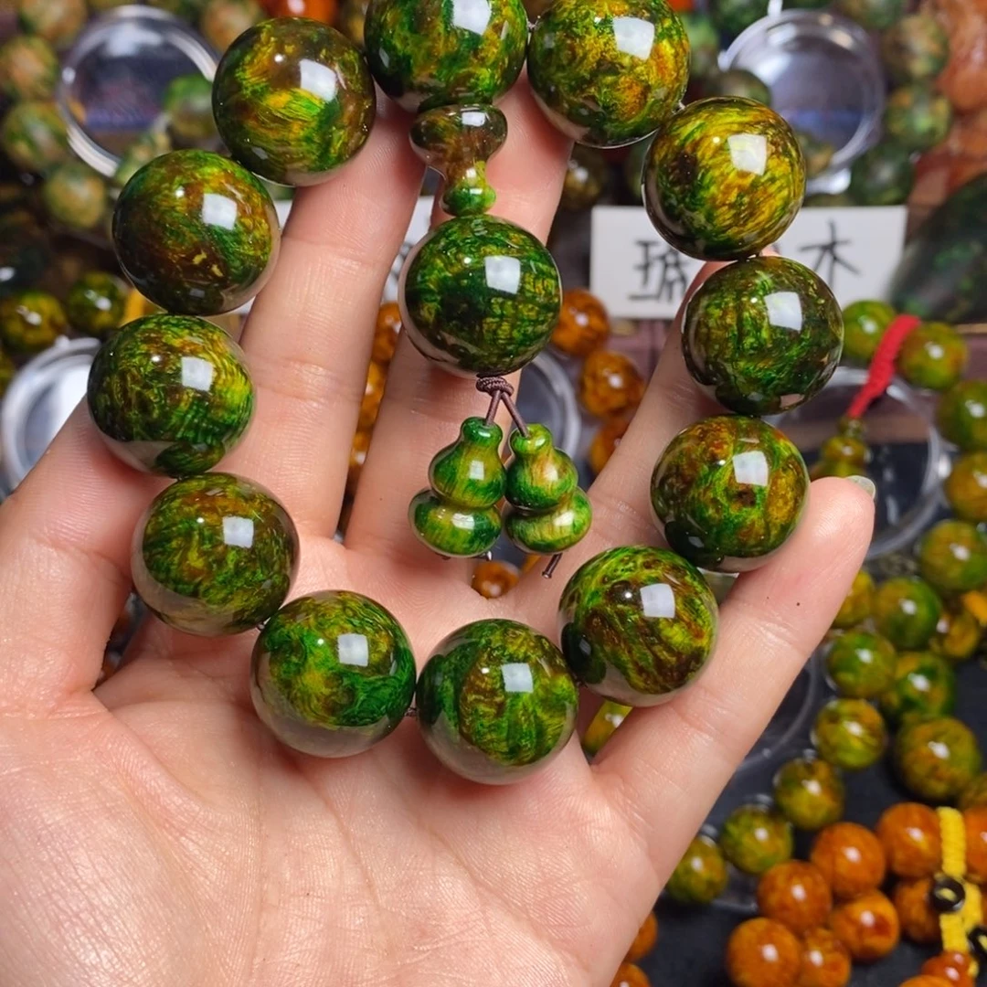 一***菜木质非金属琥珀木2.0尺寸水墨丹青