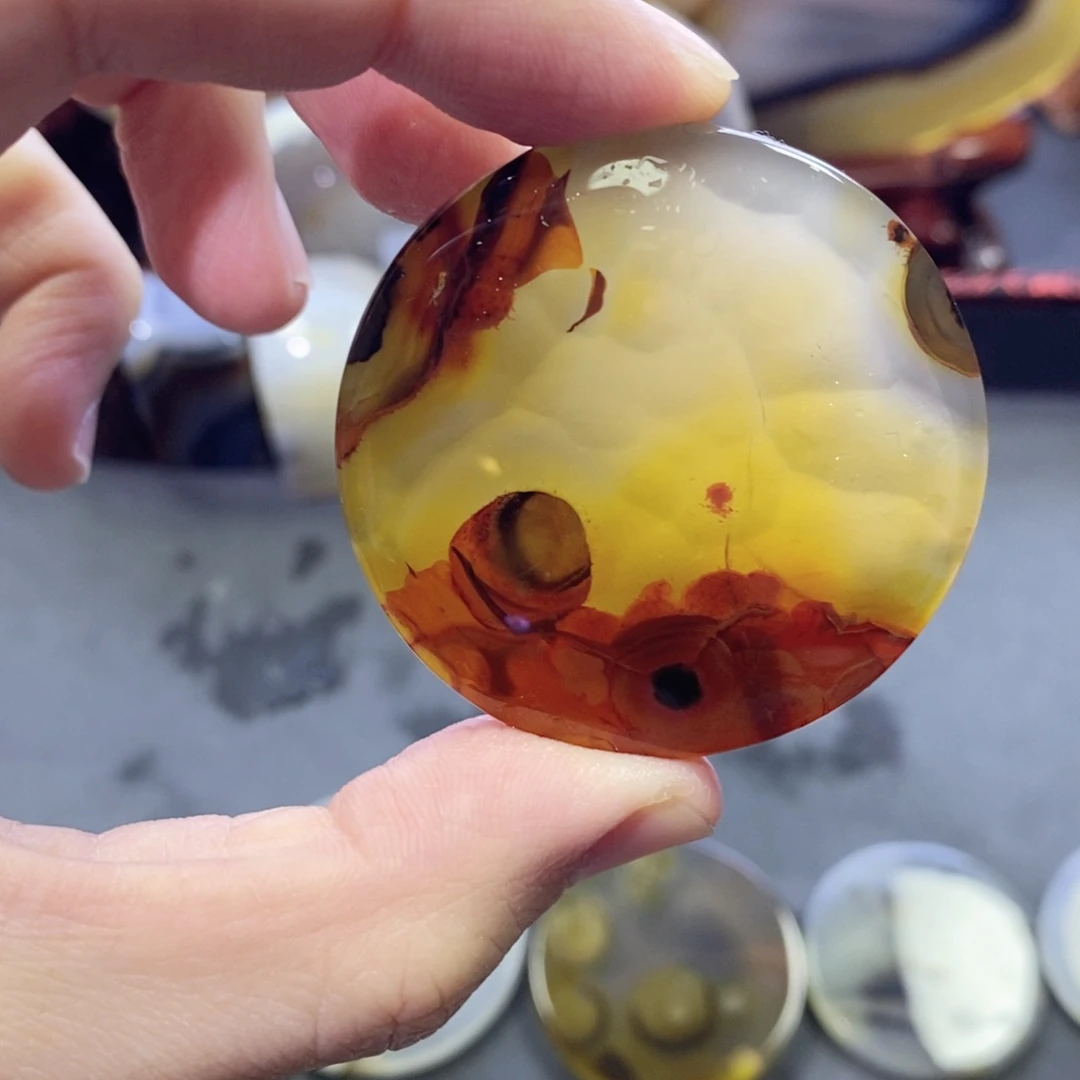 玛瑙/玉髓颈饰未镶嵌编号63