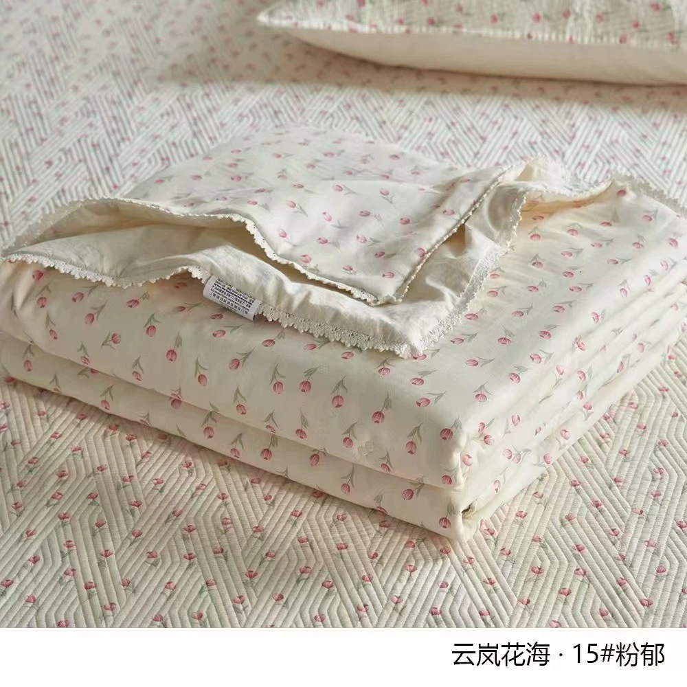[夏]云澜花海夏被A版60支长绒棉B版进口60支细纱棉小碎花