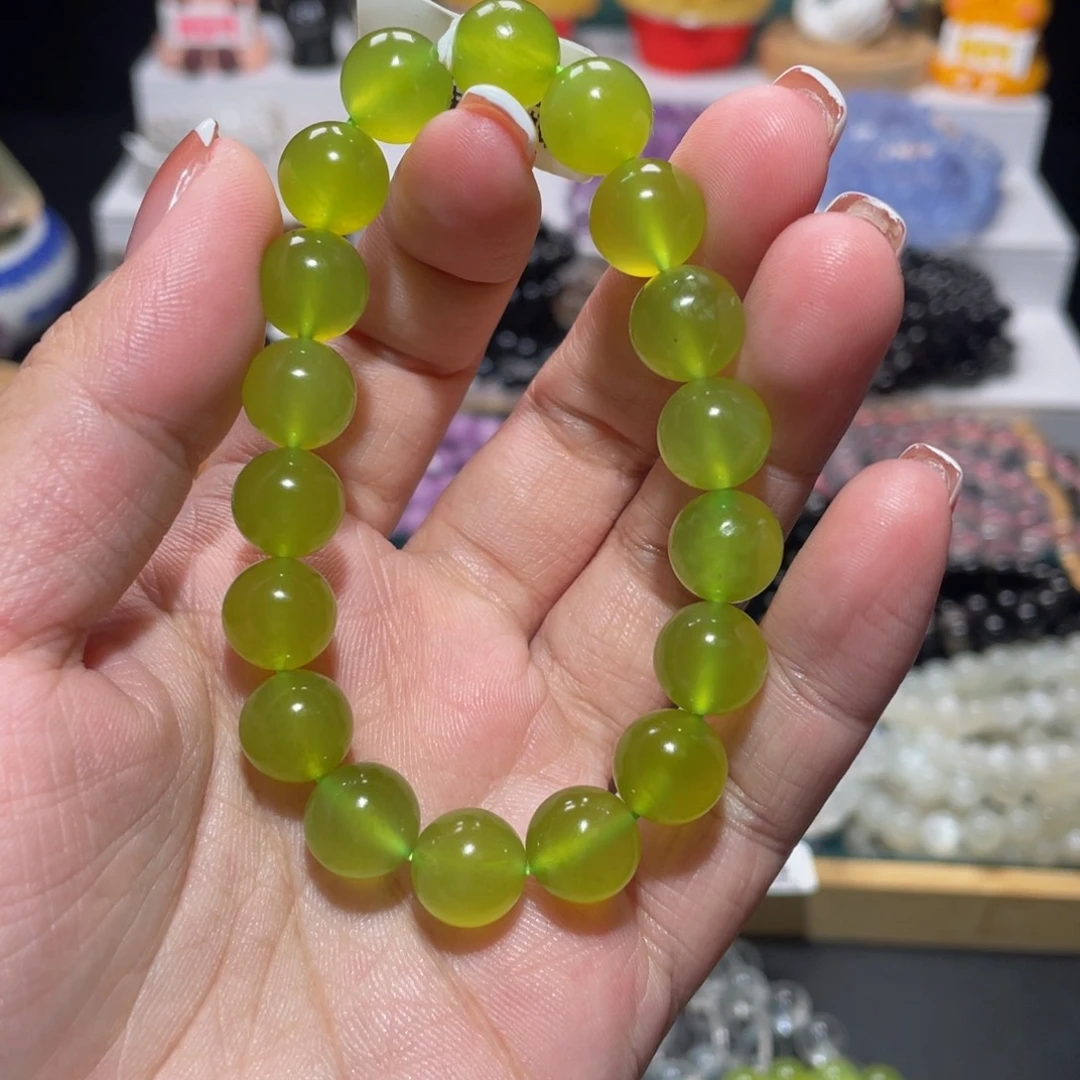 水晶手链未镶嵌喵**帝青提奶盖手链11mm