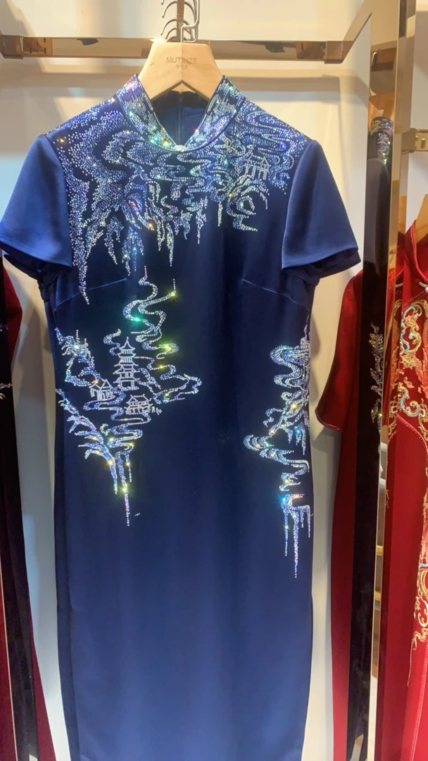 六礼喜婆婆喜妈妈旗袍礼服婚宴礼服，喜宴装，敬酒服