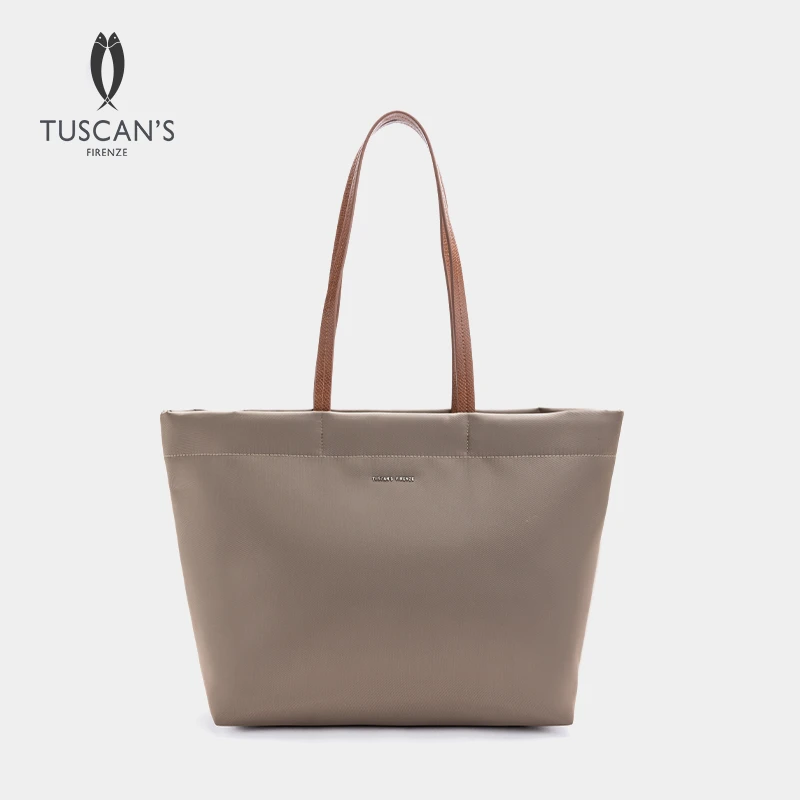 TUSCAN'S简约大容量托特包手提包女款通勤百搭包包时代集团