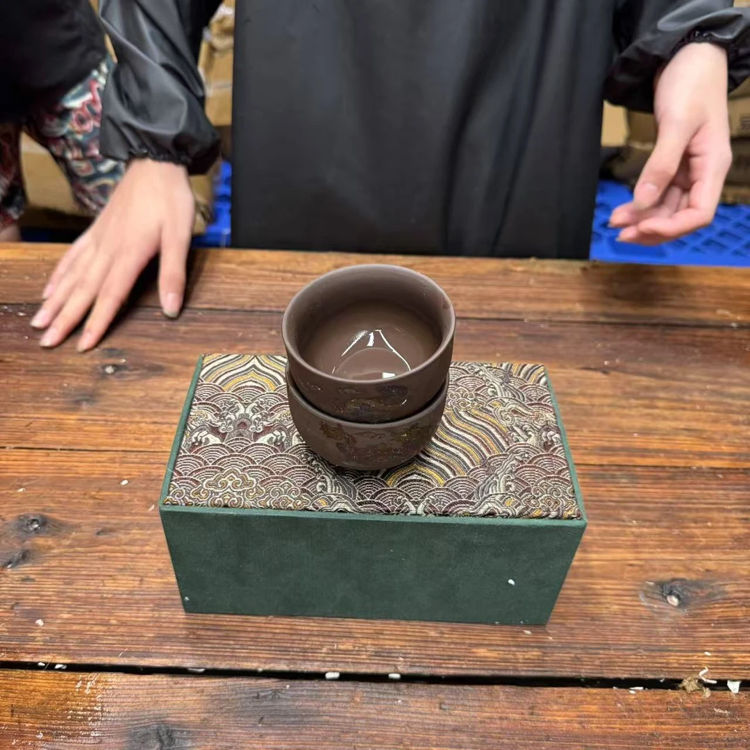 【闪购商品】龙凤呈祥变色紫砂主人杯[不带礼盒]