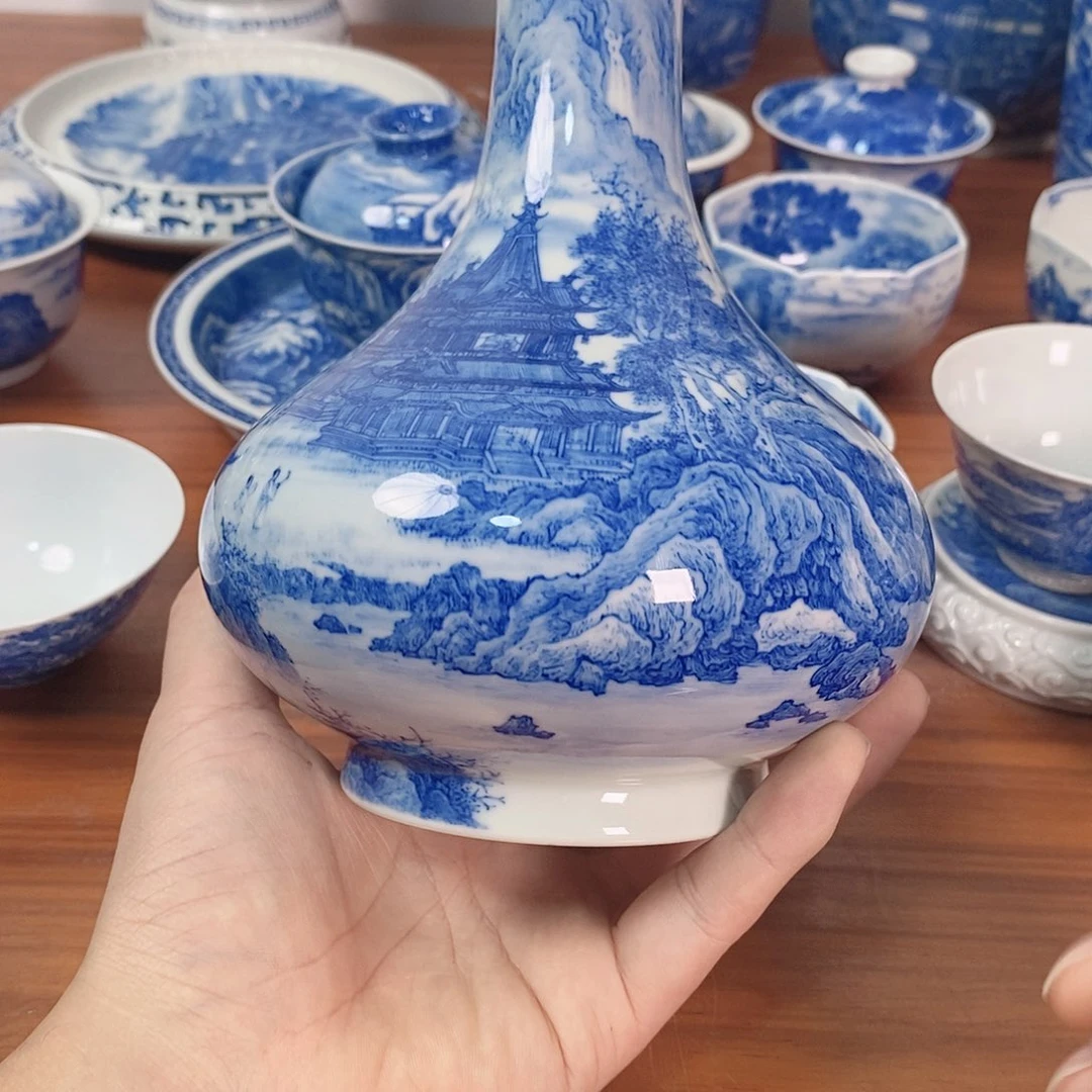 手工手绘柴窑烧制
