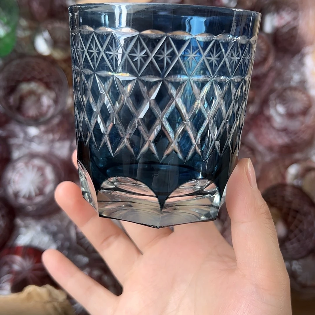 水晶玻璃高脚款微瑕一个