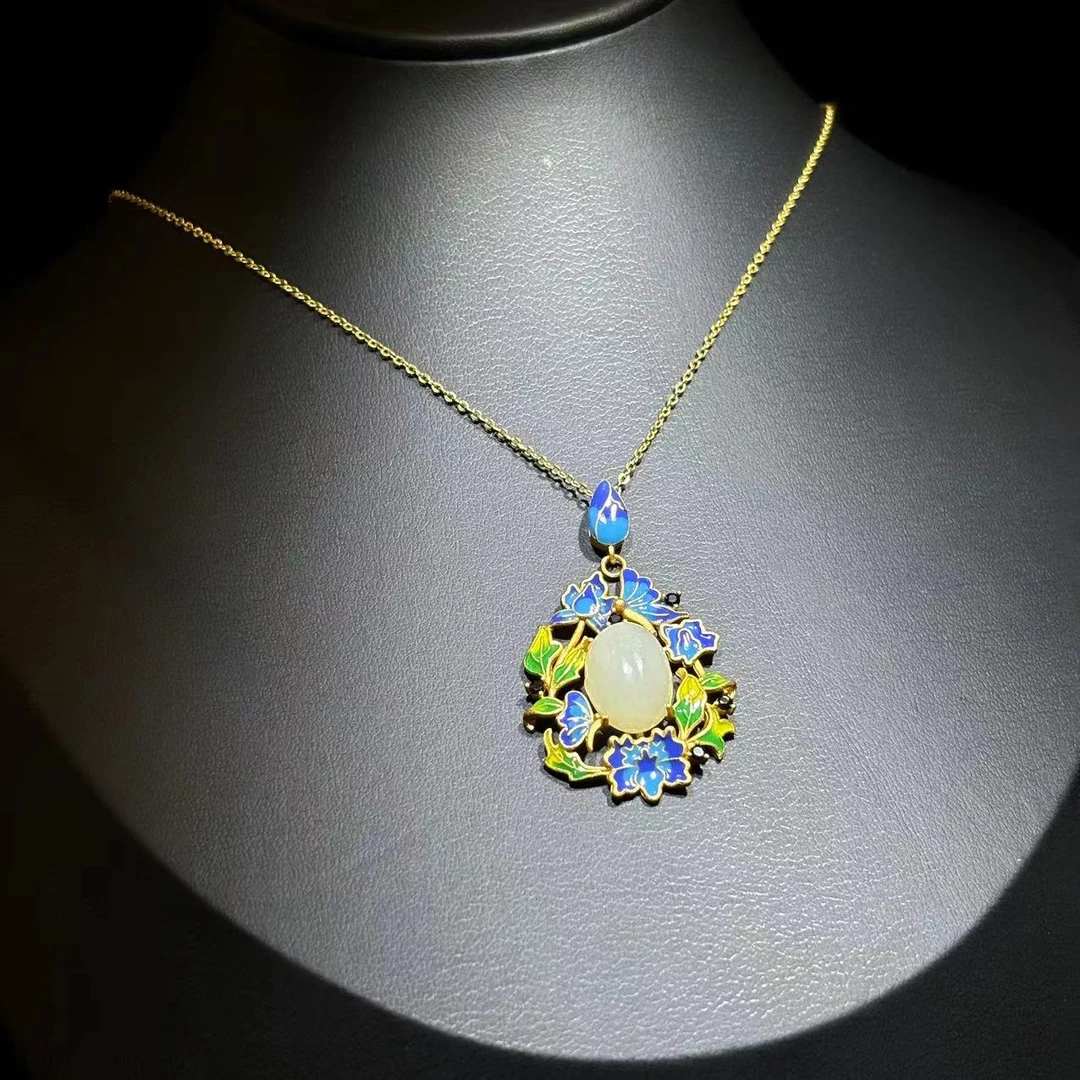 cj20-国风气质款圆蛋面吊坠-赠礼盒