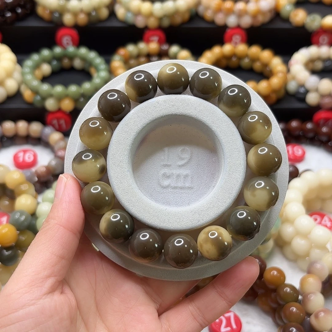 菩提根/象牙果手串正圆 已加备用珠