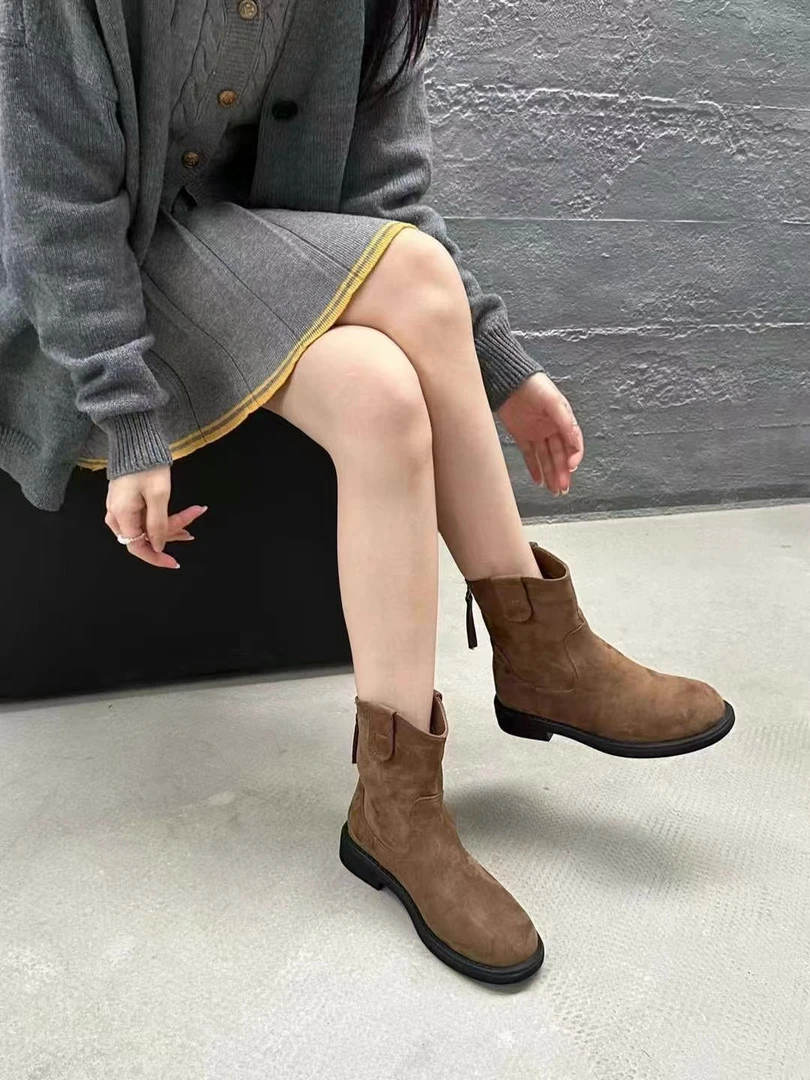 FUJIA STYLE新款气质休闲高帮百搭气质时尚休闲时装靴009-32