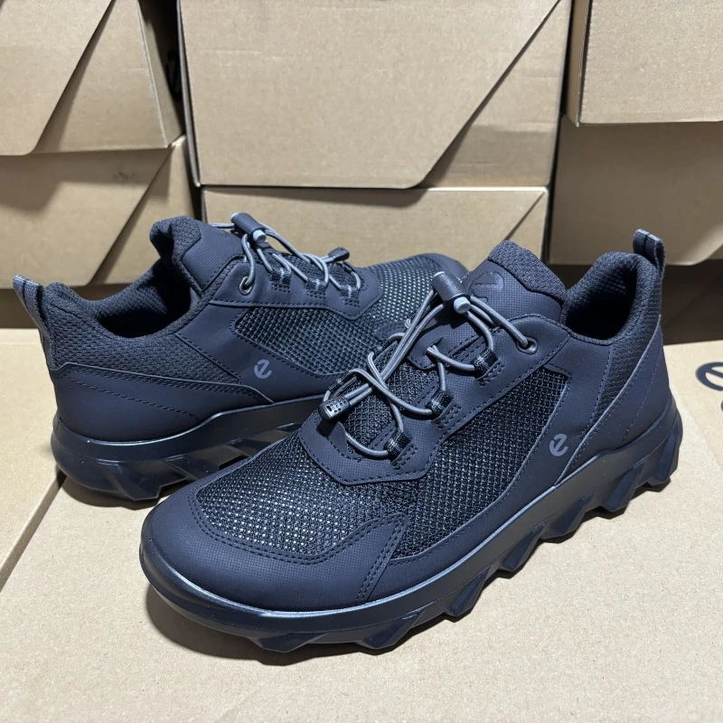 爱步ECCO 男士网面透气运动休闲鞋轻便健步旅游鞋夏季舒适820264