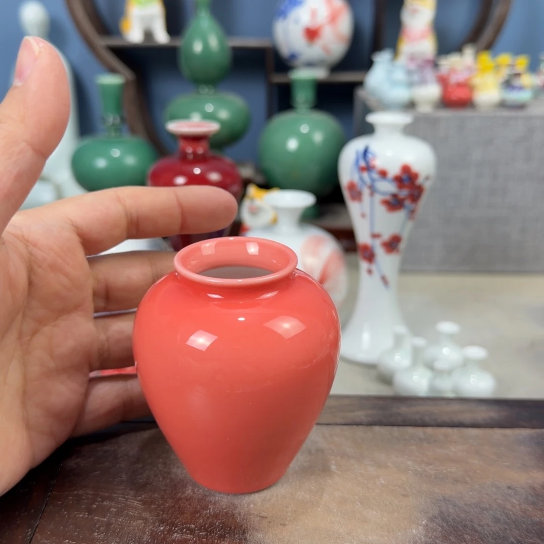 陶瓷手工小花器摆件