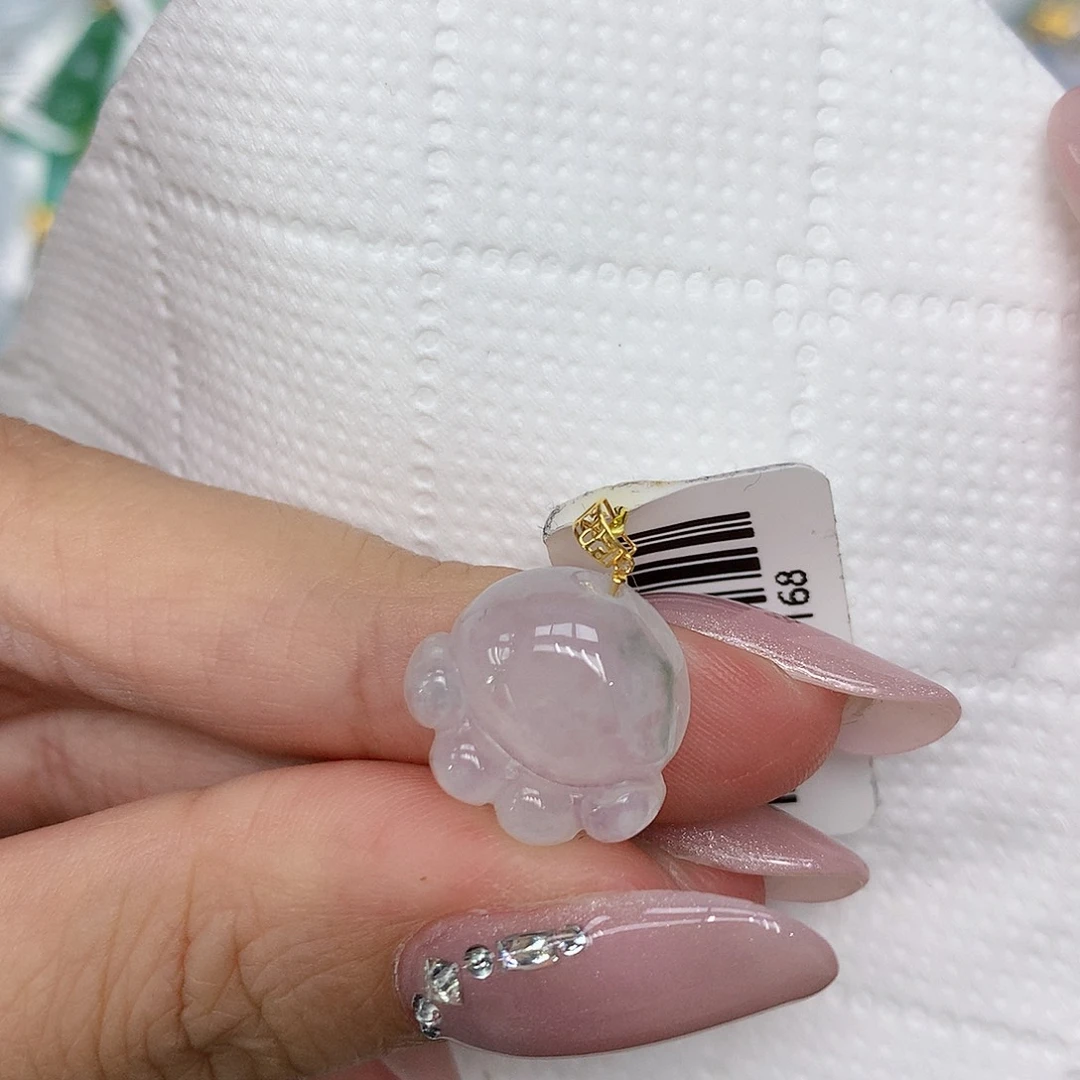 颈饰18K金镶嵌翡翠