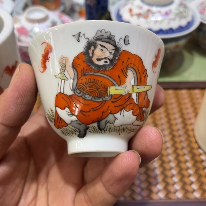 纯手绘精品盖碗杯