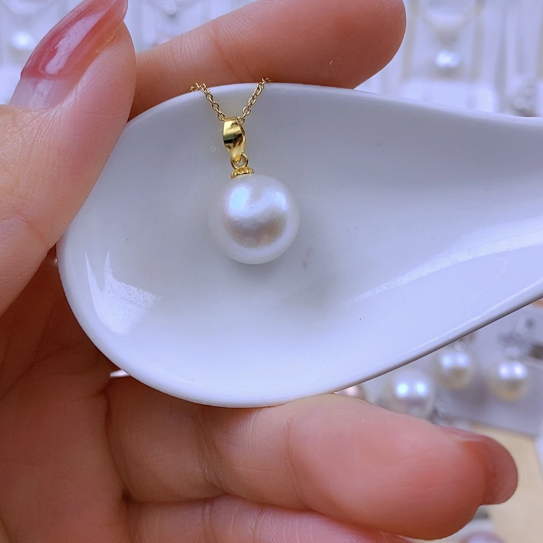 吊坠(赠链)淡水珍珠银S925镶嵌