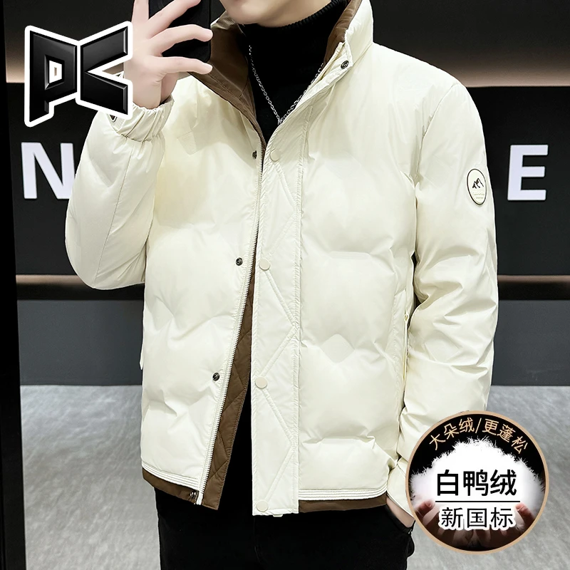 PK新款短款羽绒服加绒加厚韩版时尚保暖立领百搭潮流休闲外套