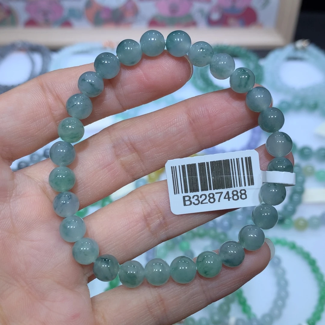 翡翠未镶嵌手链天然