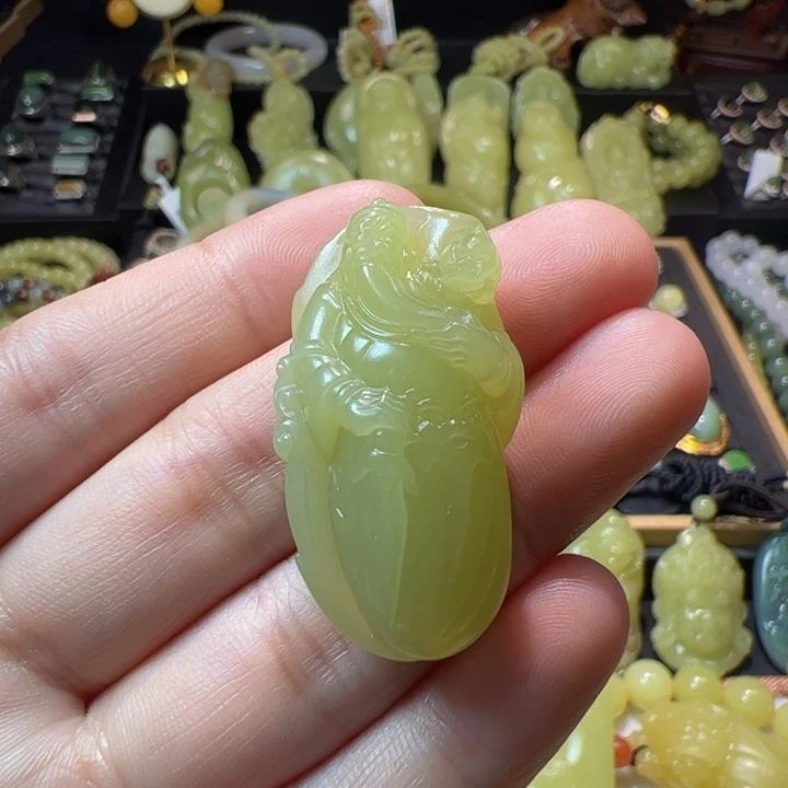 和田玉（黄玉）颈饰未镶嵌