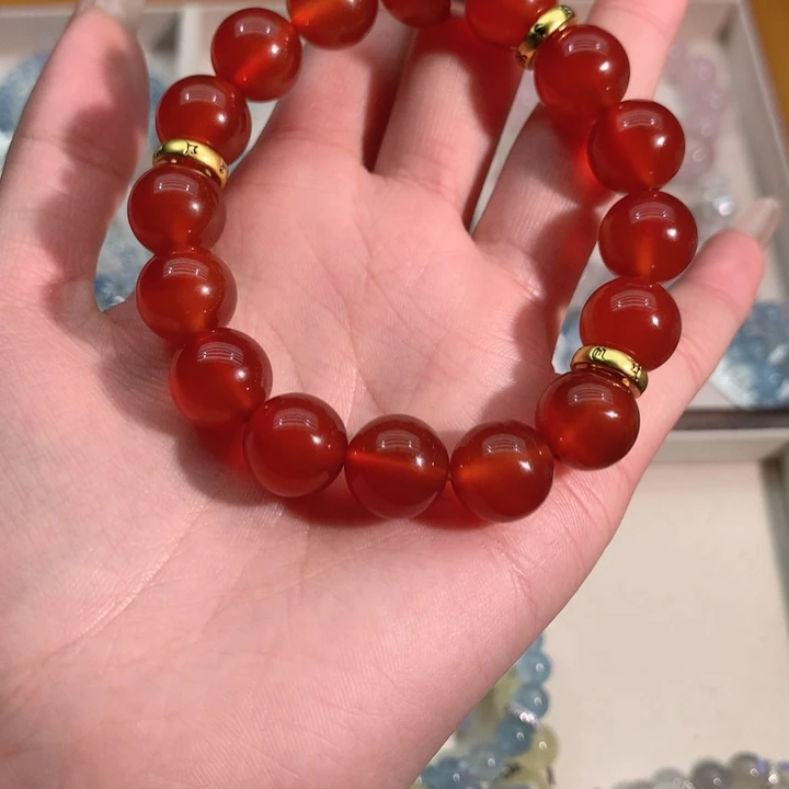 水晶手链未镶嵌红玛瑙手链