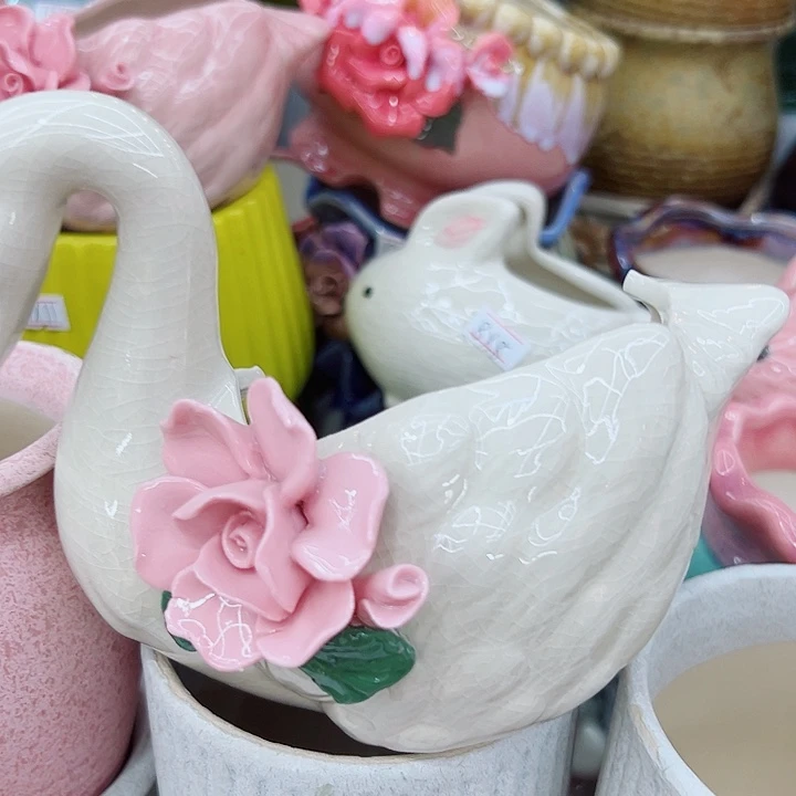 有孔，满10元发货多肉陶瓷花盆