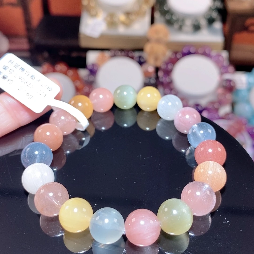 水晶手链未镶嵌F彩兔毛10