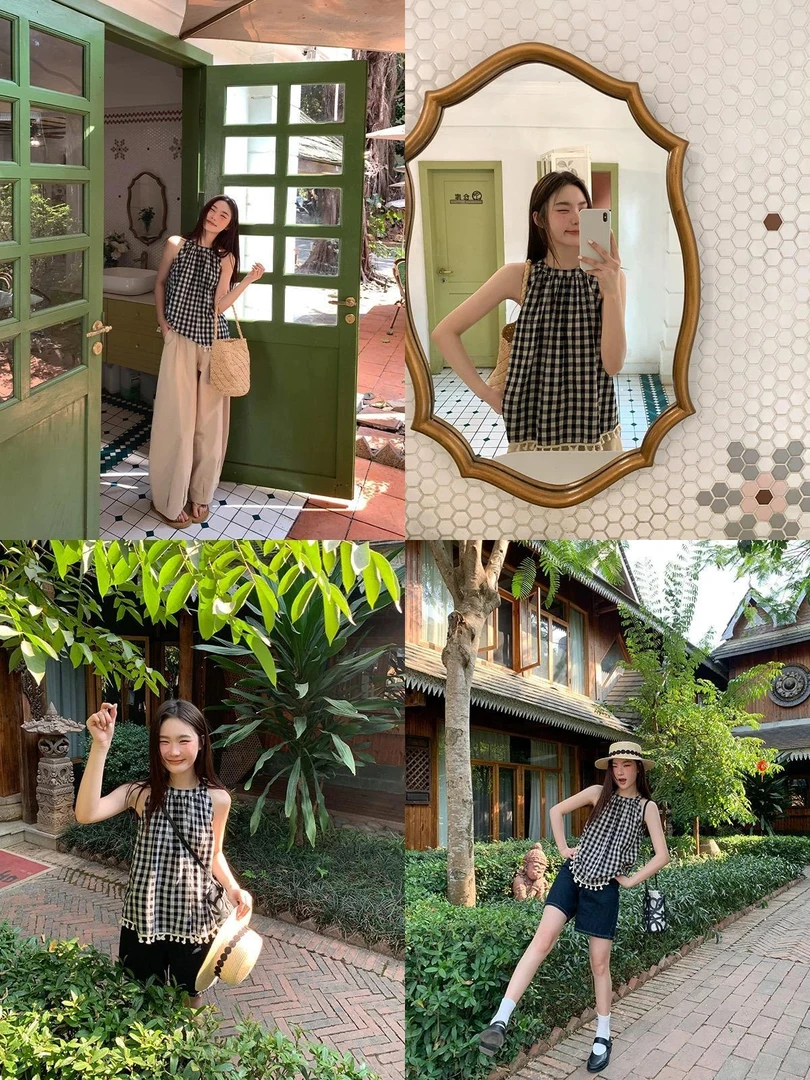 6311 两色 韩系显白小衫