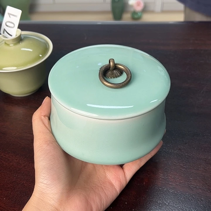 龙泉云间青瓷小米茶器