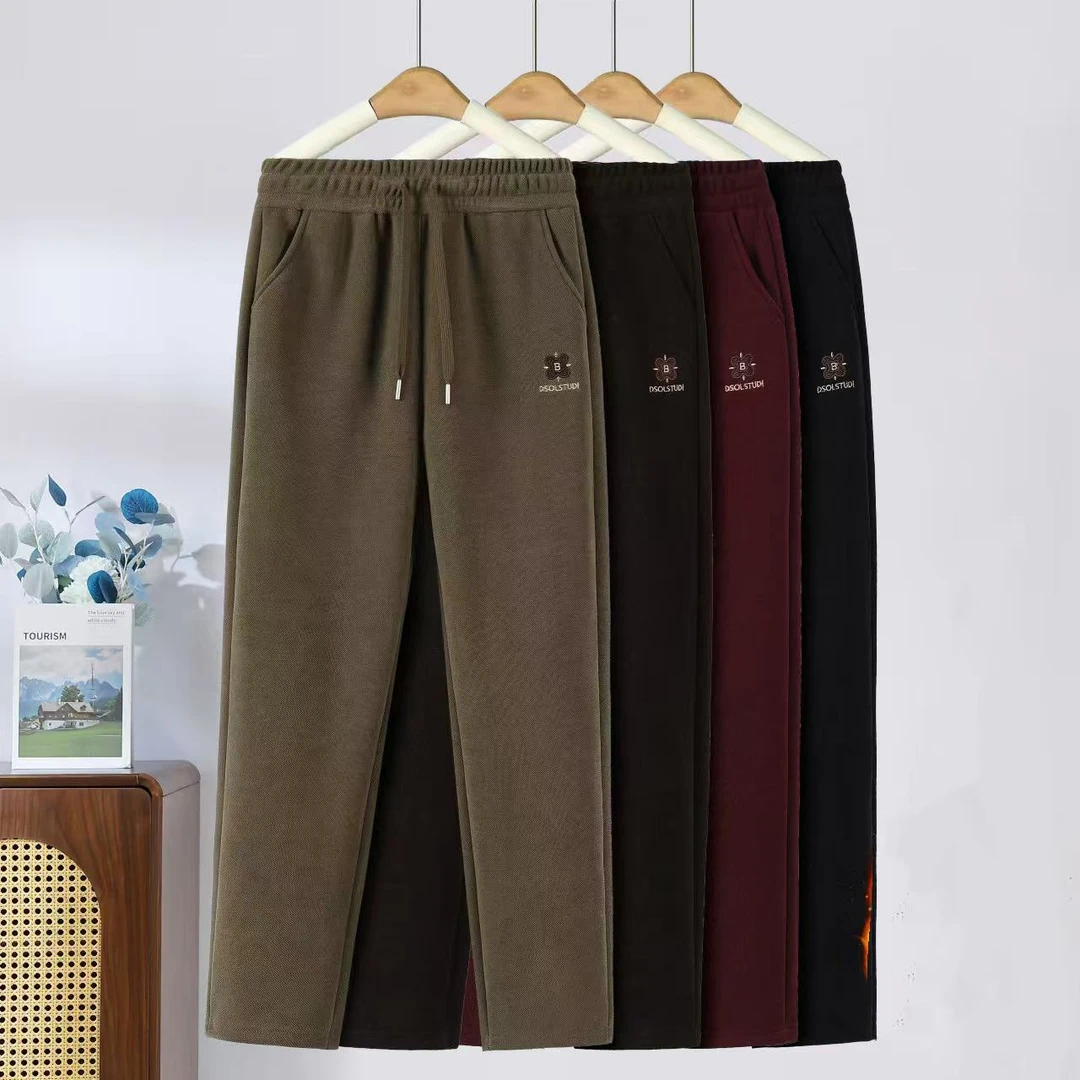 2025冬季新款高腰宽松显瘦长裤中年女裤时尚妈妈休闲裤哈伦裤女