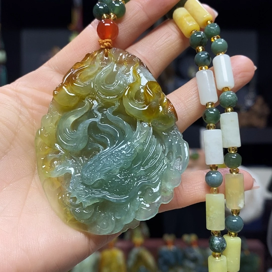 未镶嵌岫玉挂件吊坠