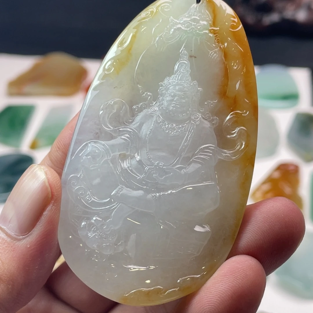 定制翡翠未镶嵌黄财神