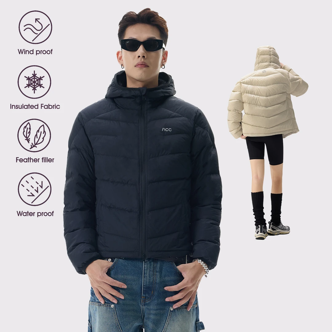 Remedy 90白鸭绒轻薄可收纳排骨羽绒服男女秋冬新款保暖连帽外套