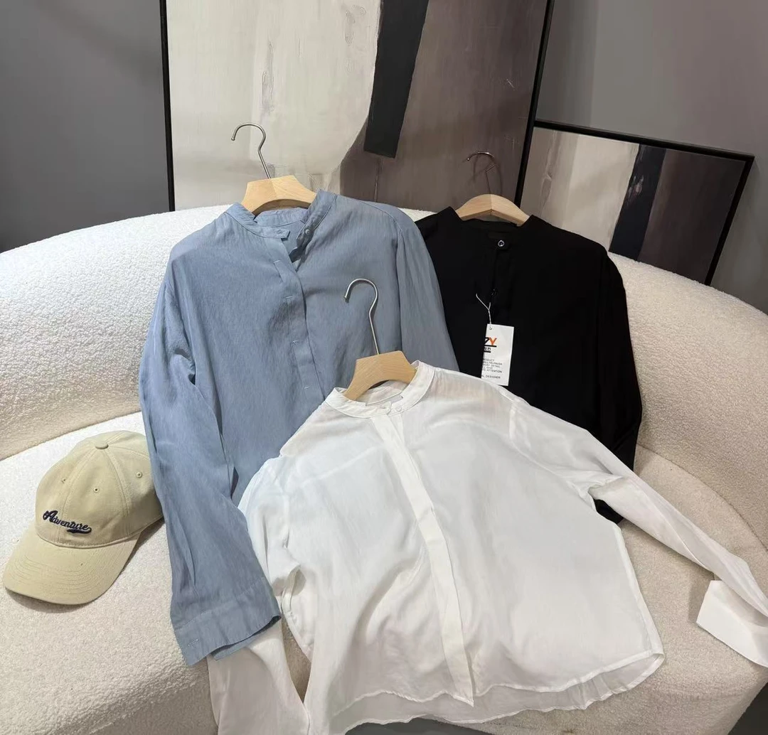 F636【PINGJIE】2025新款衬衣）时尚休闲潮流舒适百搭洋气衬衣