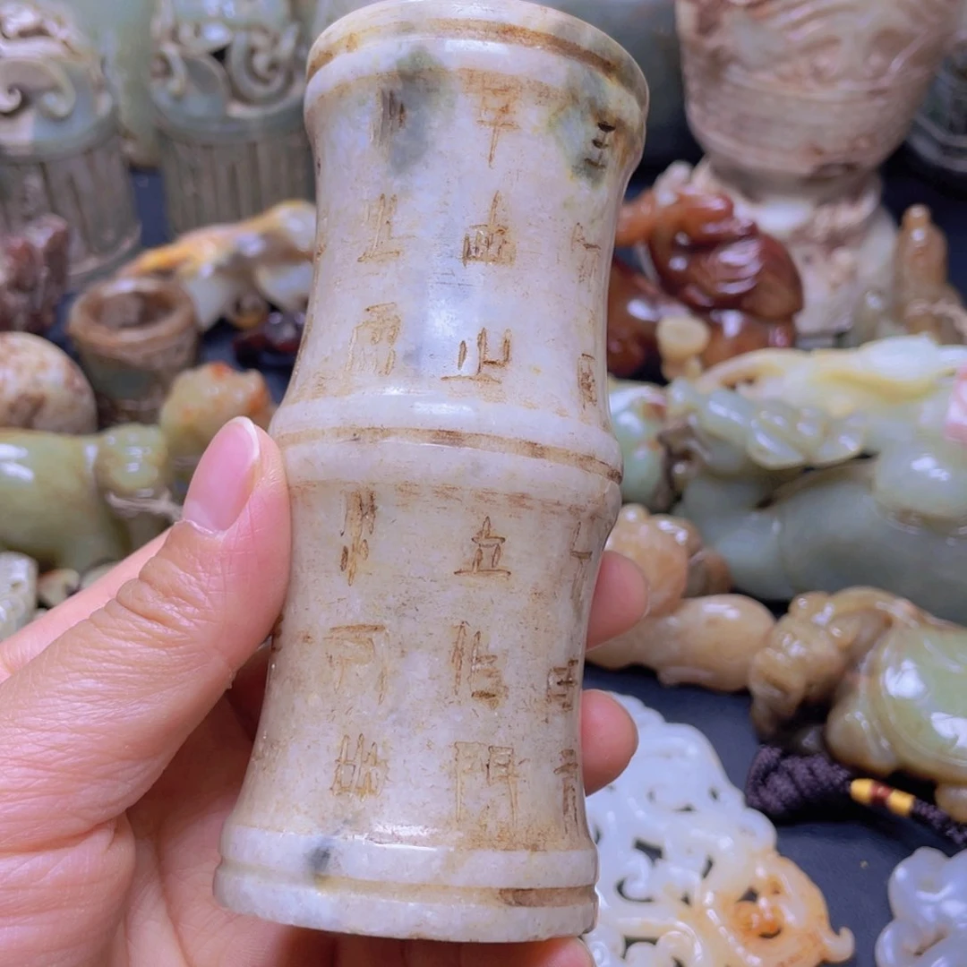 白玉菩提吊坠摆件