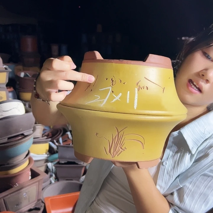 27+27黄票口花盆花盆花盆