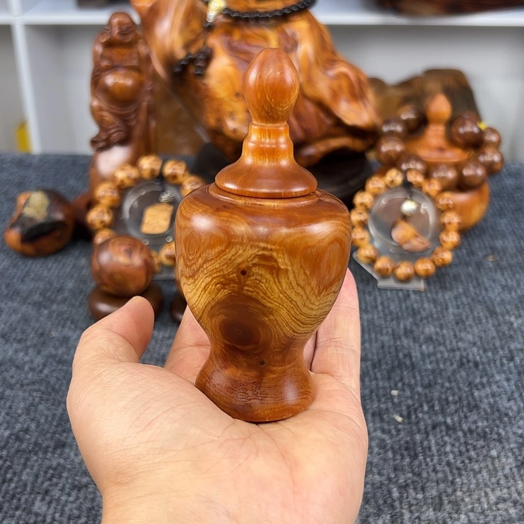柏木太行崖柏黑油塘心罐子