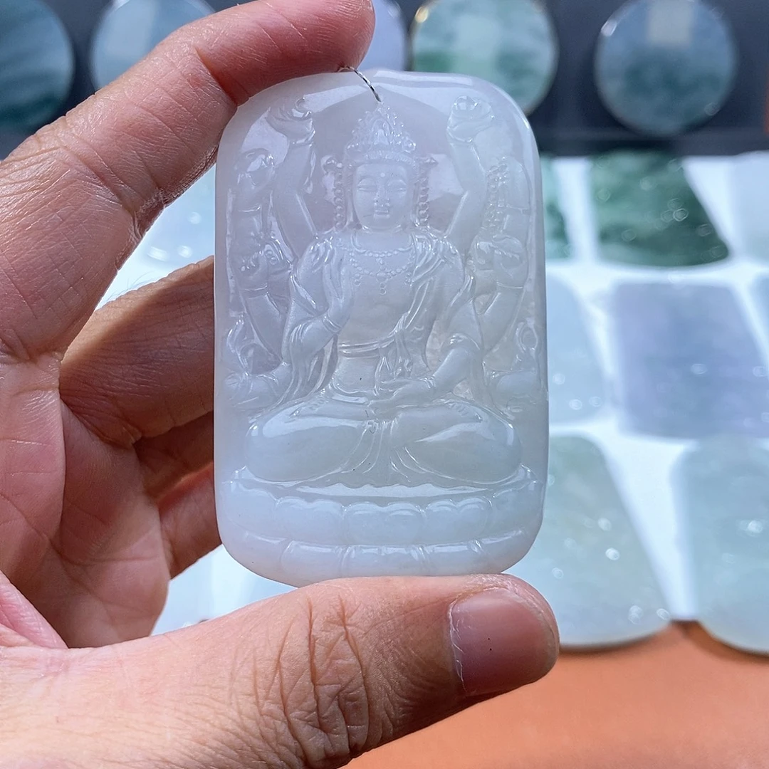 颈饰未镶嵌翡翠缅甸翡翠
