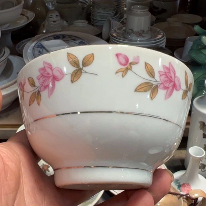 醴陵高温老茶碗9.5厘米微瑕